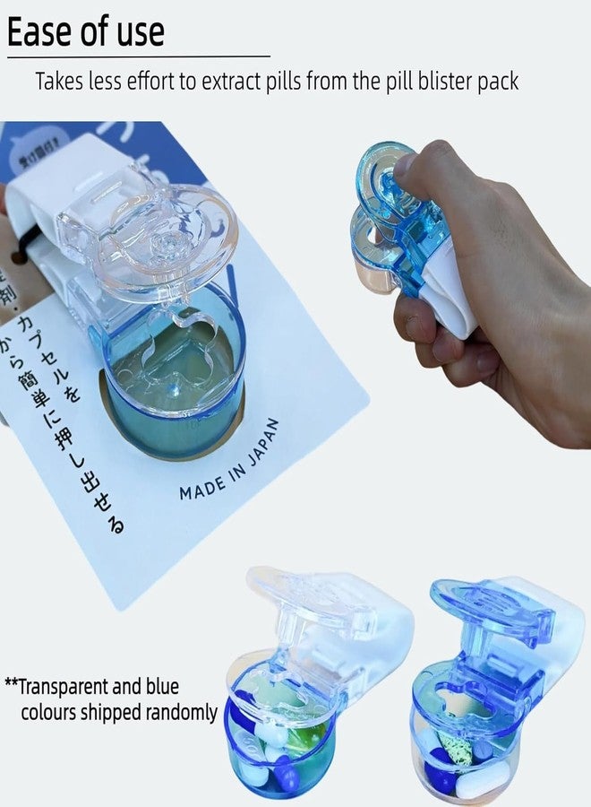 TOP SELECT Portable Pill Extractor, Blister Pack Opener Tool, Blue and White, Medical Dispenser for Elderly, Disabled, Arthritis Patients - Image 3